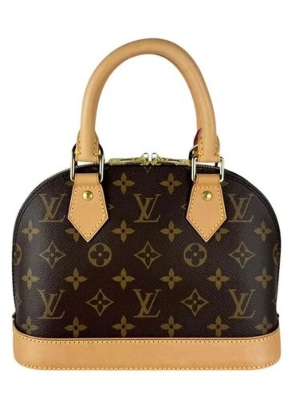 Auth LOUIS VUITTON Monogram Alma BB Handbag Shoulder Bag Brown M53152 - z10723